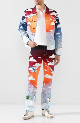 Мужское хлопковое поло COMME DES GARCONS PLAY белого цвета по цене 13700 руб., арт. AZ-T006 | Фото 2 Мужское хлопковое поло COMME DES GARCONS PLAY белого цвета, арт. AZ-T006 | Фото 2
