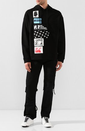 Мужской хлопковое худи RAF SIMONS черного цвета по цене 41300 руб., арт. 201-164-19003 | Фото 2 Мужской хлопковое худи RAF SIMONS черного цвета, арт. 201-164-19003 | Фото 2