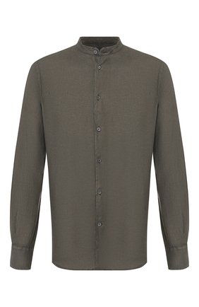 Мужская льняная рубашка CORNELIANI хаки цвета по цене 14800 руб., арт. 85PS59-0120283/00 | Фото 1 Мужская льняная рубашка CORNELIANI хаки цвета, арт. 85PS59-0120283/00 | Фото 1