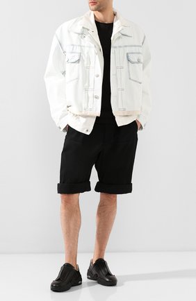 Мужские комбинированные шорты RAF SIMONS черного цвета по цене 63950 руб., арт. 201-345-25020 | Фото 2 Мужские комбинированные шорты RAF SIMONS черного цвета, арт. 201-345-25020 | Фото 2