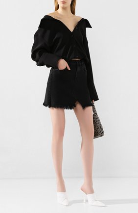Женская джинсовая юбка J BRAND черного цвета по цене 16300 руб., арт. JB002789/A | Фото 2 Женская джинсовая юбка J BRAND черного цвета, арт. JB002789/A | Фото 2
