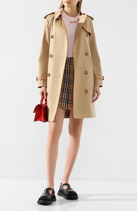 Женский хлопковый тренч batley BURBERRY бежевого цвета по цене 155000 руб., арт. 8024934 | Фото 2 Женский хлопковый тренч batley BURBERRY бежевого цвета, арт. 8024934 | Фото 2