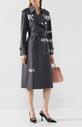 Женский хлопковый тренч wharfbridge BURBERRY серого цвета по цене 182000 руб., арт. 8029926 | Фото 2 Женский хлопковый тренч wharfbridge BURBERRY серого цвета, арт. 8029926 | Фото 2