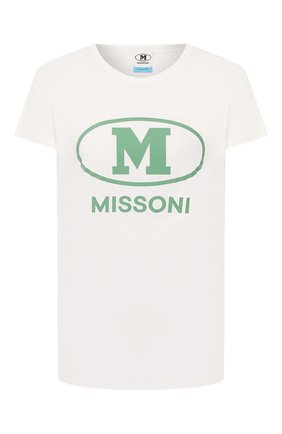 Женская хлопковая футболка M MISSONI кремвого цвета по цене 8995 руб., арт. 2DL00044/2J003J | Фото 1 Женская хлопковая футболка M MISSONI кремвого цвета, арт. 2DL00044/2J003J | Фото 1