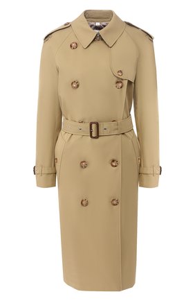 Женский хлопковый тренч wharfbridge BURBERRY хаки цвета по цене 182000 руб., арт. 8028799 | Фото 1 Женский хлопковый тренч wharfbridge BURBERRY хаки цвета, арт. 8028799 | Фото 1