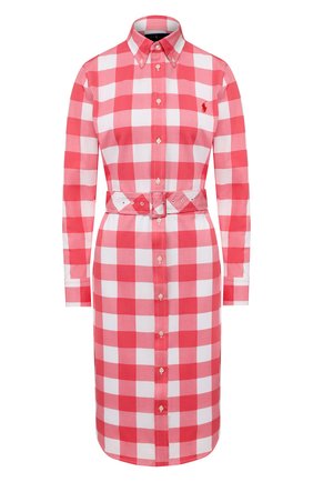 Женское хлопковое платье POLO RALPH LAUREN красного цвета по цене 19150 руб., арт. 211792204 | Фото 1 Женское хлопковое платье POLO RALPH LAUREN красного цвета, арт. 211792204 | Фото 1