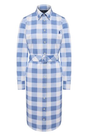 Женское хлопковое платье POLO RALPH LAUREN синего цвета по цене 19150 руб., арт. 211792204 | Фото 1 Женское хлопковое платье POLO RALPH LAUREN синего цвета, арт. 211792204 | Фото 1