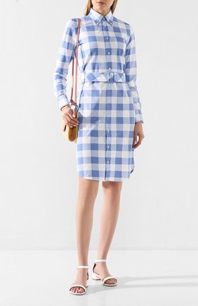 Женское хлопковое платье POLO RALPH LAUREN синего цвета по цене 19150 руб., арт. 211792204 | Фото 2 Женское хлопковое платье POLO RALPH LAUREN синего цвета, арт. 211792204 | Фото 2