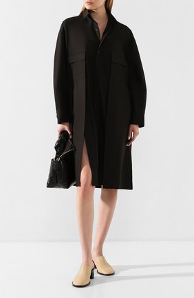 Женское хлопковое платье YOHJI YAMAMOTO черного цвета по цене 86150 руб., арт. NN-B52-006 | Фото 2 Женское хлопковое платье YOHJI YAMAMOTO черного цвета, арт. NN-B52-006 | Фото 2