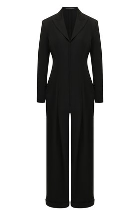 Женский шерстяной комбинезон YOHJI YAMAMOTO черного цвета по цене 137500 руб., арт. FN-D35-100 | Фото 1 Женский шерстяной комбинезон YOHJI YAMAMOTO черного цвета, арт. FN-D35-100 | Фото 1