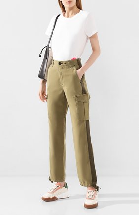 Женские хлопковые брюки RAG&BONE хаки цвета по цене 34700 руб., арт. WCW20S70173417 | Фото 2 Женские хлопковые брюки RAG&BONE хаки цвета, арт. WCW20S70173417 | Фото 2