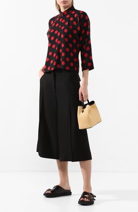 Женская блузка из вискозы COMME DES GARCONS черного цвета по цене 73400 руб., арт. GE-J030-051 | Фото 2 Женская блузка из вискозы COMME DES GARCONS черного цвета, арт. GE-J030-051 | Фото 2