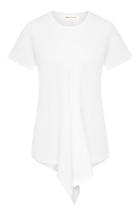 Женская хлопковая футболка COMME DES GARCONS белого цвета по цене 15050 руб., арт. GE-T039-051 | Фото 1 Женская хлопковая футболка COMME DES GARCONS белого цвета, арт. GE-T039-051 | Фото 1