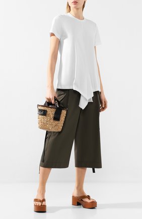 Женская хлопковая футболка COMME DES GARCONS белого цвета по цене 15050 руб., арт. GE-T039-051 | Фото 2 Женская хлопковая футболка COMME DES GARCONS белого цвета, арт. GE-T039-051 | Фото 2
