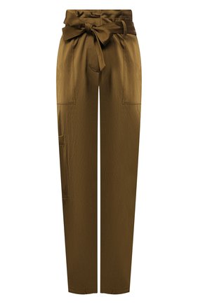 Женские брюки JEJIA хаки цвета по цене 41300 руб., арт. P100/205213 | Фото 1 Женские брюки JEJIA хаки цвета, арт. P100/205213 | Фото 1