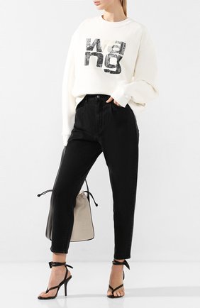 Женская хлопковый свитшот ALEXANDER WANG кремвого цвета по цене 37850 руб., арт. 1CC1201028 | Фото 2 Женская хлопковый свитшот ALEXANDER WANG кремвого цвета, арт. 1CC1201028 | Фото 2