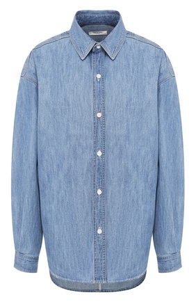 Женская джинсовая рубашка RAG&BONE синего цвета по цене 32400 руб., арт. WCW20SA0194419 | Фото 1 Женская джинсовая рубашка RAG&BONE синего цвета, арт. WCW20SA0194419 | Фото 1