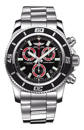 Мужские часы chronograph м2000 BREITLING черного цвета по цене 416000 руб., арт. A73310A8/BB72/160A | Фото 1 Мужские часы chronograph м2000 BREITLING черного цвета, арт. A73310A8/BB72/160A | Фото 1
