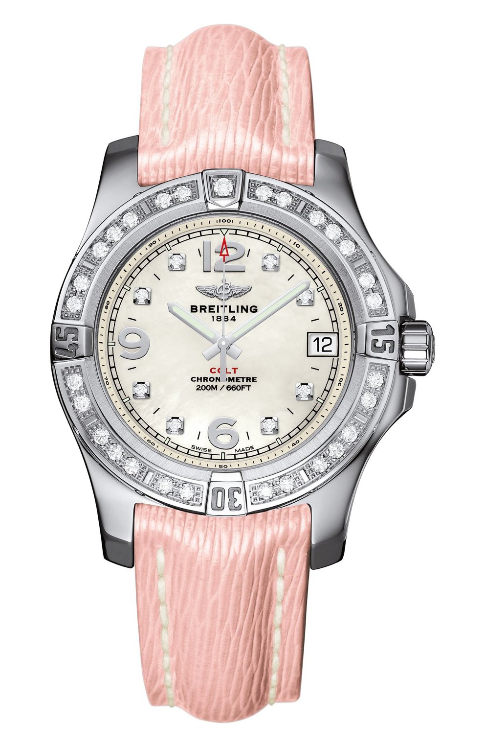 Женские часы colt 36 BREITLING перламутрового цвета, арт. A7438953/A771/239X | Фото 1