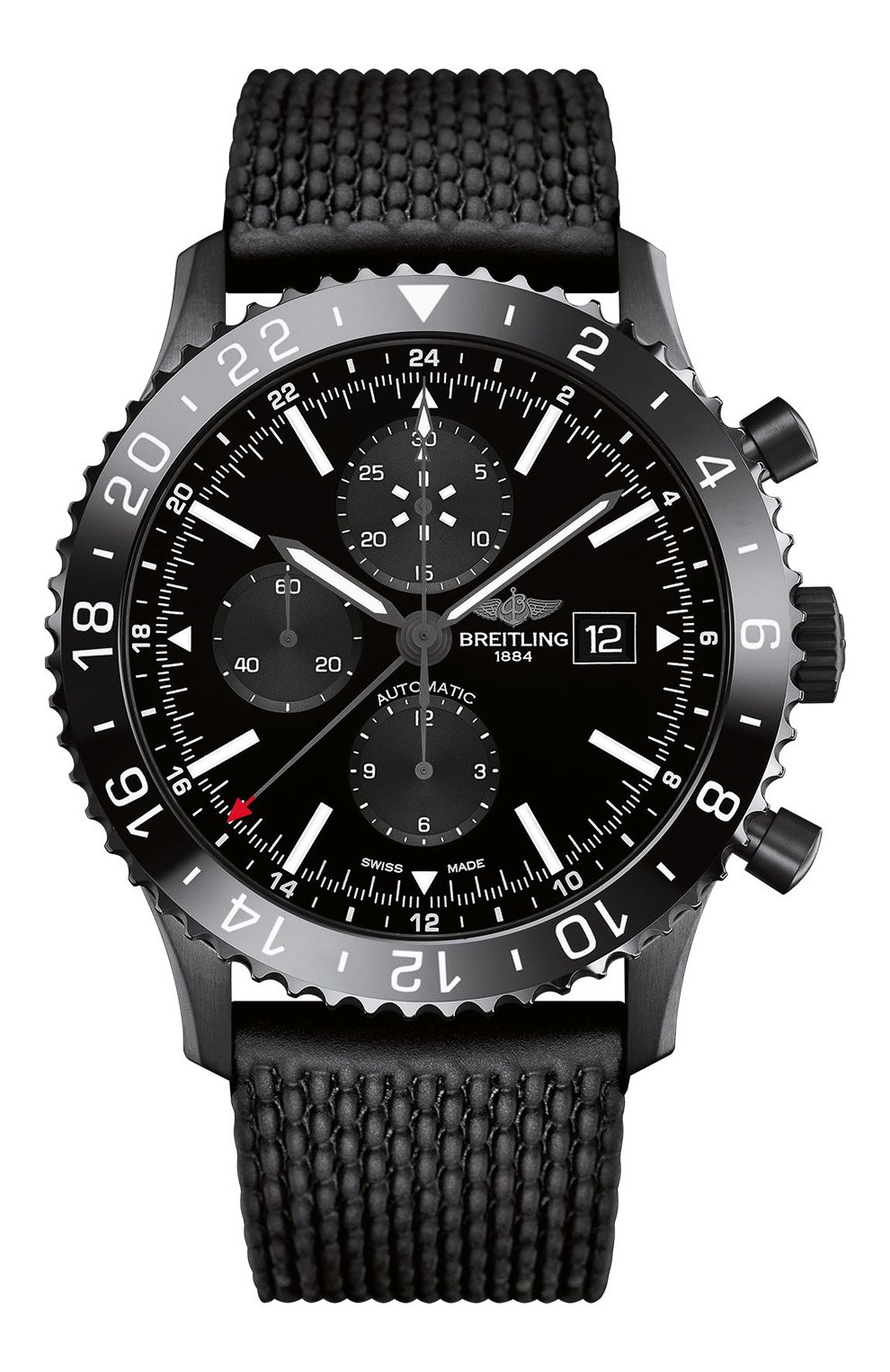 Мужские часы chronoliner BREITLING черного цвета, арт. M2431013/BF02/256S | Фото 1