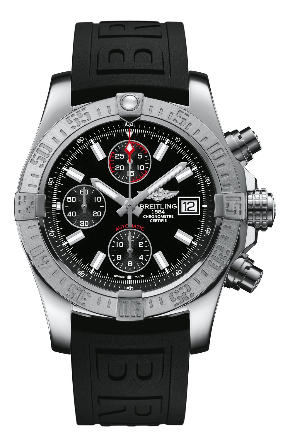 Мужские часы avenger ii BREITLING черного цвета, арт. A13381111B1S1 | Фото 1