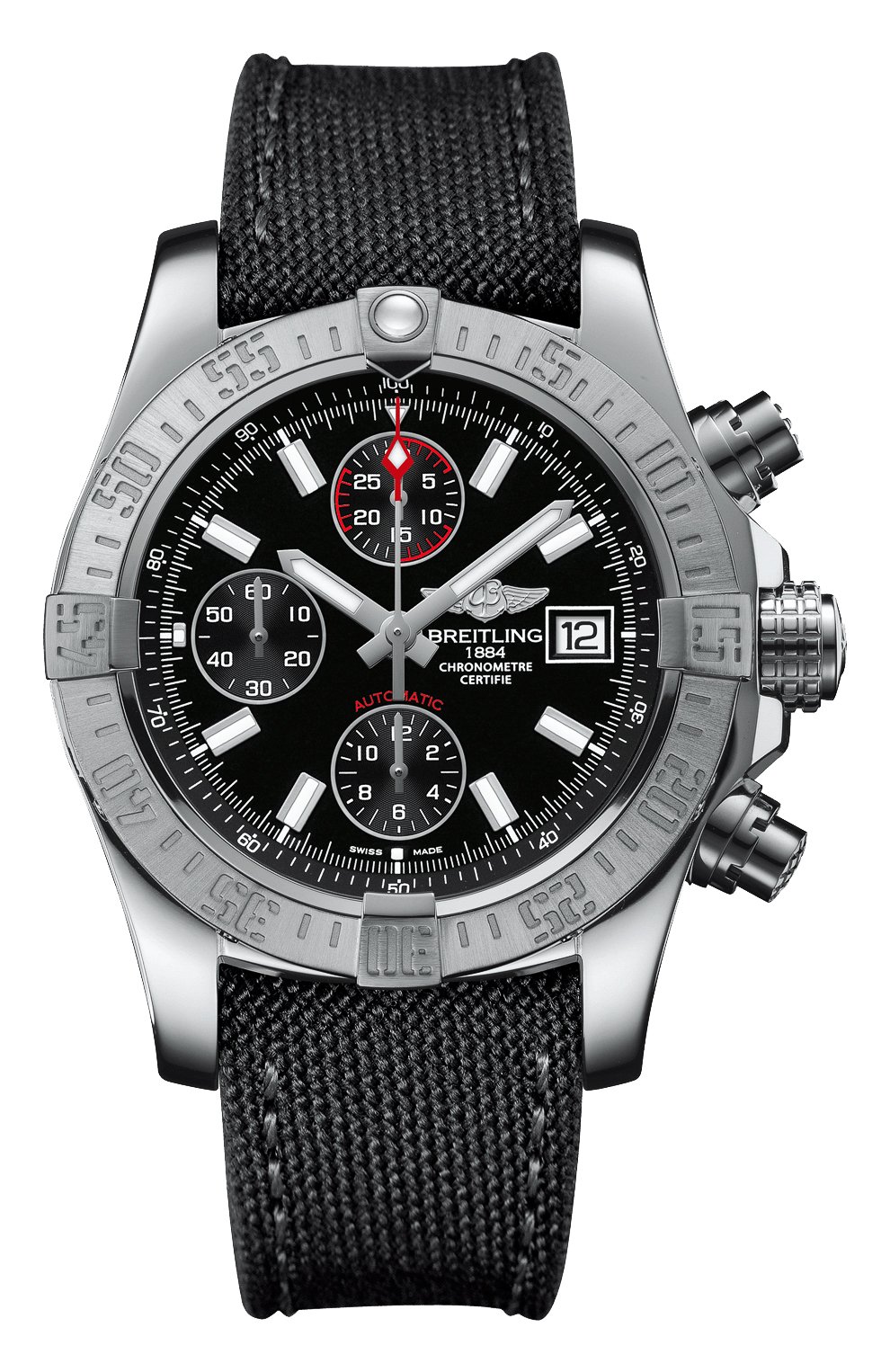 Мужские часы avenger ii BREITLING черного цвета, арт. A13381111B1W1 | Фото 1
