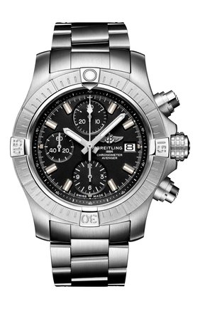 Мужские часы avenger chronograph 43 BREITLING черного цвета по цене 464000 руб., арт. A13385101B1A1 | Фото 1 Мужские часы avenger chronograph 43 BREITLING черного цвета, арт. A13385101B1A1 | Фото 1