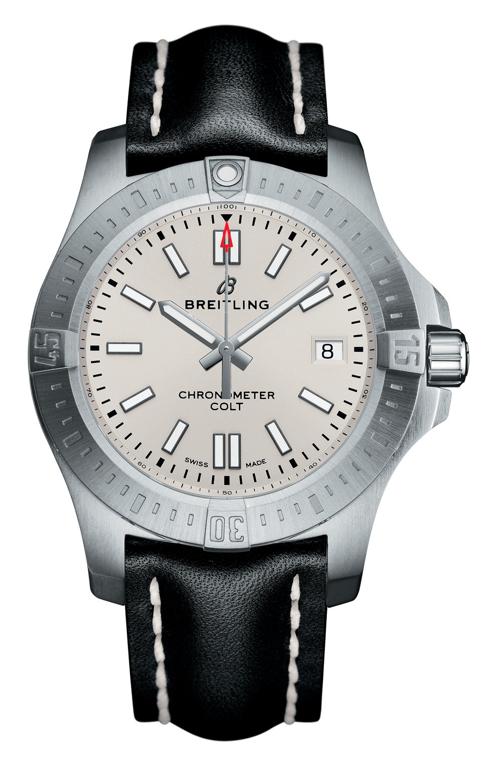 Мужские часы top range 2018 colt 41 automatic BREITLING серебряного цвета, арт. A17313101G1X1 | Фото 1