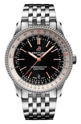 Мужские часы navitimer 1 automatic 41 BREITLING черного цвета по цене 376000 руб., арт. A17326211B1A1 | Фото 1 Мужские часы navitimer 1 automatic 41 BREITLING черного цвета, арт. A17326211B1A1 | Фото 1
