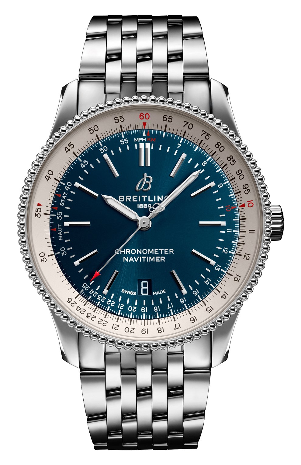 Мужские часы navitimer 1 automatic 41 BREITLING синего цвета, арт. A17326211C1A1 | Фото 1