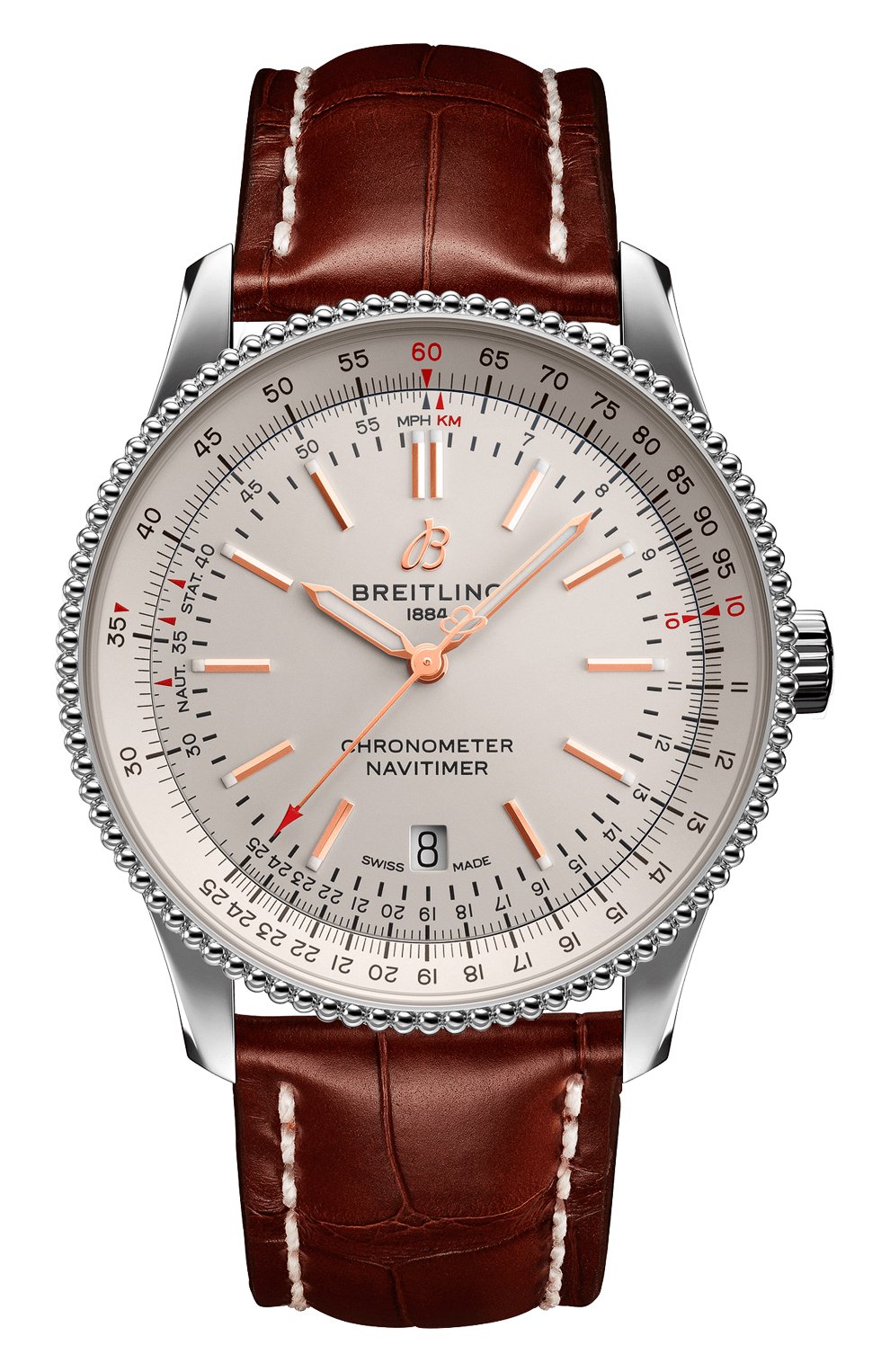 Мужские часы navitimer 1 automatic 41 BREITLING белого цвета, арт. A17326211G1P1 | Фото 1