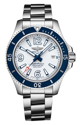 Мужские часы superocean automatic 42 BREITLING белого цвета по цене 312000 руб., арт. A17366D81A1A1 | Фото 1 Мужские часы superocean automatic 42 BREITLING белого цвета, арт. A17366D81A1A1 | Фото 1