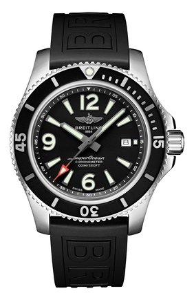 Мужские часы superocean automatic 44 BREITLING черного цвета по цене 313200 руб., арт. A17367D71B1S2 | Фото 1 Мужские часы superocean automatic 44 BREITLING черного цвета, арт. A17367D71B1S2 | Фото 1