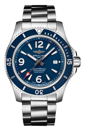 Мужские часы superocean automatic 44 BREITLING бесцветного цвета по цене 329330 руб., арт. A17367D81C1A1 | Фото 1 Мужские часы superocean automatic 44 BREITLING бесцветного цвета, арт. A17367D81C1A1 | Фото 1 (Механизм: Автомат; Материал корпуса: Сталь; Цвет циферблата: Синий)