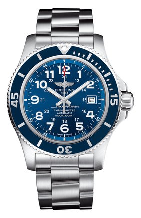 Мужские часы superocean ii 44 BREITLING синего цвета по цене 328000 руб., арт. A17392D81C1A1 | Фото 1 Мужские часы superocean ii 44 BREITLING синего цвета, арт. A17392D81C1A1 | Фото 1