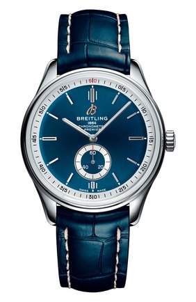 Мужские часы premier automatic 40 BREITLING бесцветного цвета по цене 0 руб., арт. A37340351C1P1 | Фото 1 Мужские часы premier automatic 40 BREITLING бесцветного цвета, арт. A37340351C1P1 | Фото 1 (Механизм: Автомат; Материал корпуса: Сталь; Цвет циферблата: Синий)