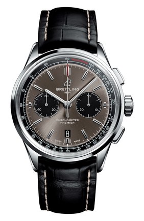 Мужские часы premier b01 chronograph 42 BREITLING темно-серого цвета по цене 656000 руб., арт. AB0118221B1P1 | Фото 1 Мужские часы premier b01 chronograph 42 BREITLING темно-серого цвета, арт. AB0118221B1P1 | Фото 1
