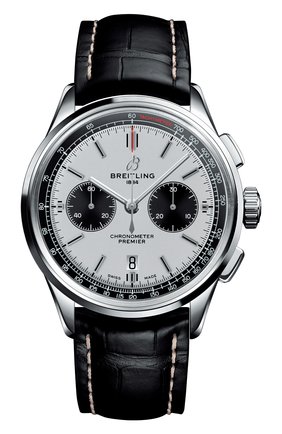 Мужские часы premier b01 chronograph BREITLING бесцветного цвета, арт. AB0118221G1P2 | Фото 1 (Механизм: Автомат; Материал корпуса: Сталь; Цвет циферблата: Серебристый)