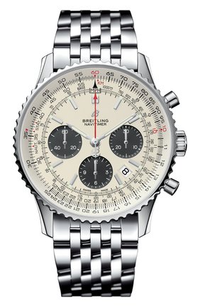 Мужские часы b01 chronograph 43 BREITLING бесцветного цвета по цене 695265 руб., арт. AB0121211G1A1 | Фото 1 Мужские часы b01 chronograph 43 BREITLING бесцветного цвета, арт. AB0121211G1A1 | Фото 1 (Механизм: Автомат; Материал корпуса: Сталь; Цвет циферблата: Серебристый)