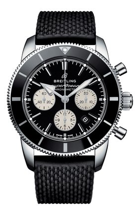 Мужские часы superocean heritage ii b01 chronograph BREITLING бесцветного цвета по цене 609900 руб., арт. AB0162121B1S1 | Фото 1 Мужские часы superocean heritage ii b01 chronograph BREITLING бесцветного цвета, арт. AB0162121B1S1 | Фото 1 (Механизм: Автомат; Материал корпуса: Сталь; Цвет циферблата: Чёрный)