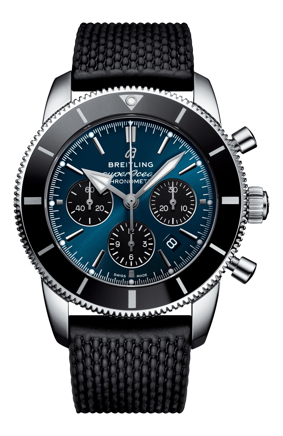Мужские часы superocean heritage ii b01 chronograph 44 BREITLING синего цвета, арт. AB0162121C1S1 | Фото 1
