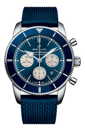 Мужские часы superocean heritage ii b01 chronograph BREITLING синего цвета по цене 616000 руб., арт. AB0162161C1S1 | Фото 1 Мужские часы superocean heritage ii b01 chronograph BREITLING синего цвета, арт. AB0162161C1S1 | Фото 1