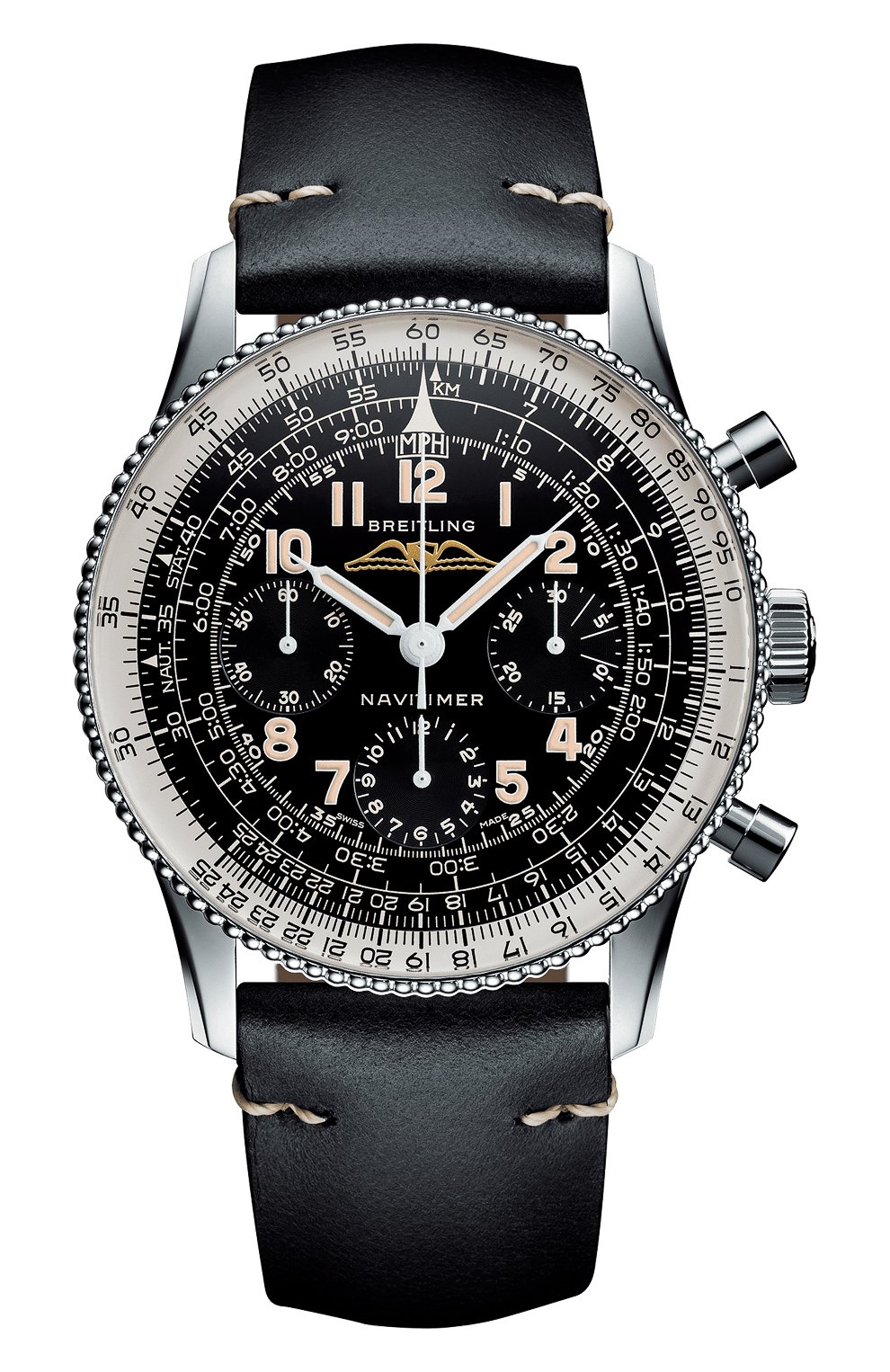 Мужские часы navitimer ref. 806 1959 re-edition BREITLING черного цвета, арт. AB0910371B1X1 | Фото 1