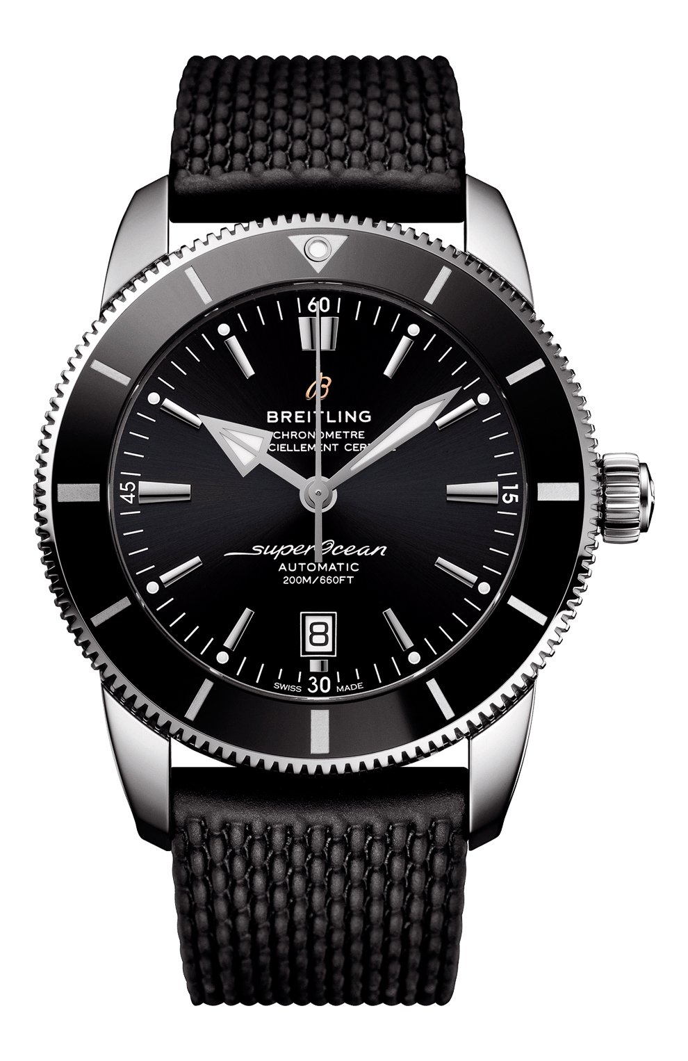Мужские часы superocean heritage ii BREITLING черного цвета, арт. AB2020121B1S1 | Фото 1