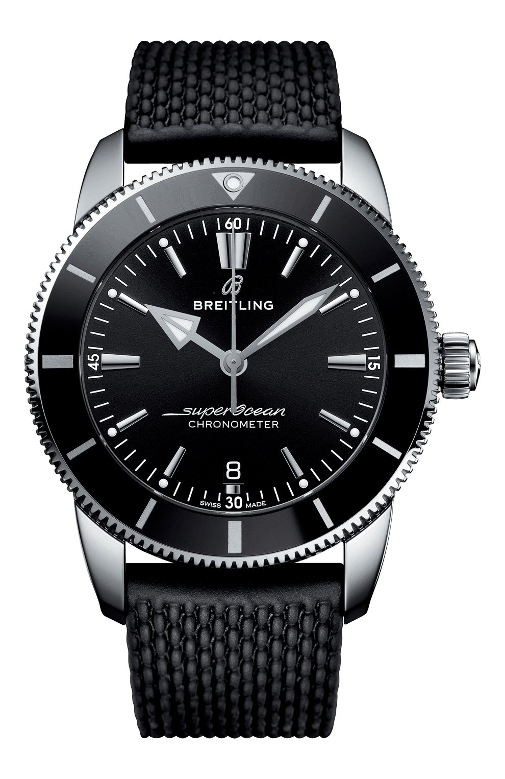 Мужские часы superocean heritage ii b20 automatic BREITLING черного цвета, арт. AB2030121B1S1 | Фото 1