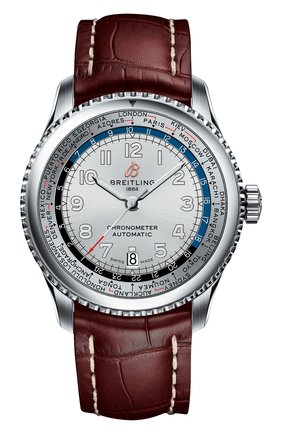 Мужские часы aviator 8 b35 automatic unitime BREITLING бесцветного цвета по цене 921000 руб., арт. AB3521U01G1P1 | Фото 1 Мужские часы aviator 8 b35 automatic unitime BREITLING бесцветного цвета, арт. AB3521U01G1P1 | Фото 1 (Механизм: Автомат; Материал корпуса: Сталь; Цвет циферблата: Серебристый)