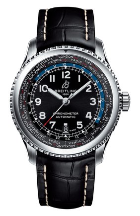Мужские часы aviator 8 b35 automatic unitime BREITLING бесцветного цвета по цене 614000 руб., арт. AB3521U41B1P1 | Фото 1 Мужские часы aviator 8 b35 automatic unitime BREITLING бесцветного цвета, арт. AB3521U41B1P1 | Фото 1 (Механизм: Автомат; Материал корпуса: Сталь; Цвет циферблата: Чёрный)