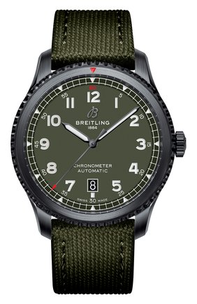 Мужские часы aviator 8 automatic 41 curtiss warhawk BREITLING зеленого цвета по цене 328000 руб., арт. M173152A1L1X1 | Фото 1 Мужские часы aviator 8 automatic 41 curtiss warhawk BREITLING зеленого цвета, арт. M173152A1L1X1 | Фото 1