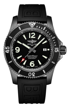 Мужские часы superocean automatic 46 blacksteel BREITLING черного цвета по цене 384000 руб., арт. M17368B71B1S1 | Фото 1 Мужские часы superocean automatic 46 blacksteel BREITLING черного цвета, арт. M17368B71B1S1 | Фото 1
