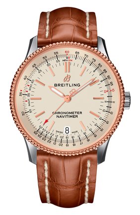 Мужские часы navitimer 1 automatic 38 BREITLING бежевого цвета по цене 448000 руб., арт. U17325211G1P1 | Фото 1 Мужские часы navitimer 1 automatic 38 BREITLING бежевого цвета, арт. U17325211G1P1 | Фото 1